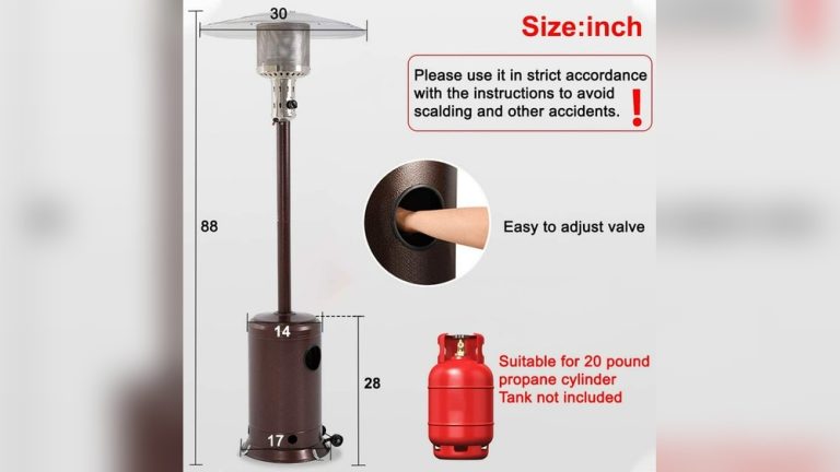 Patio Heater Propane Tank Size