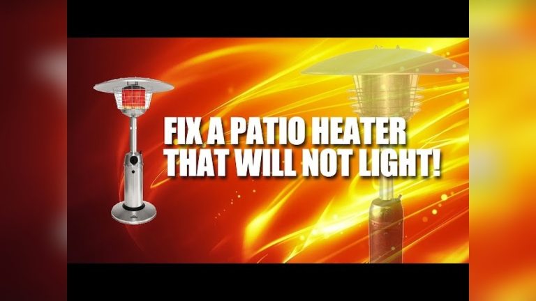 Tabletop Patio Heater Won'T Stay Lit